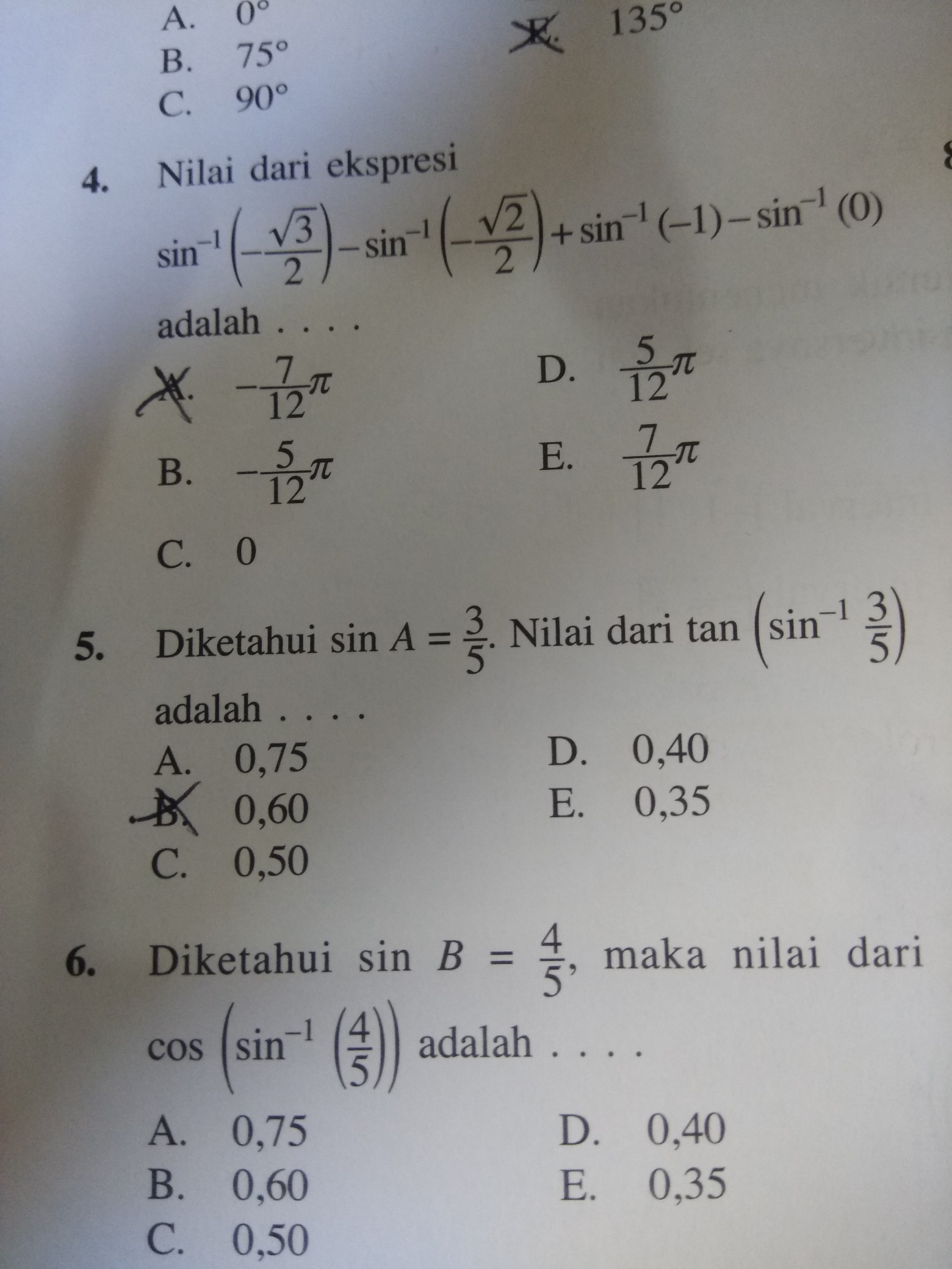 Detail Fungsi Invers Trigonometri Nomer 19