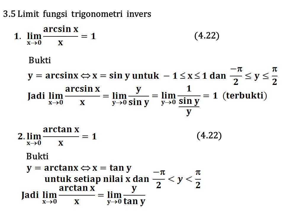 Detail Fungsi Invers Trigonometri Nomer 46