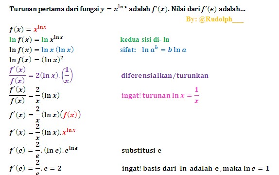 Detail Fungsi Logaritma Natural Nomer 35