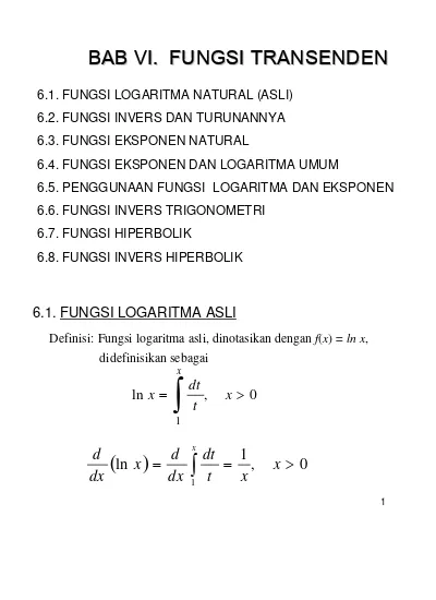 Detail Fungsi Logaritma Natural Nomer 44