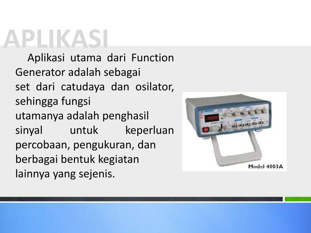 Detail Fungsi Signal Generator Adalah Nomer 44