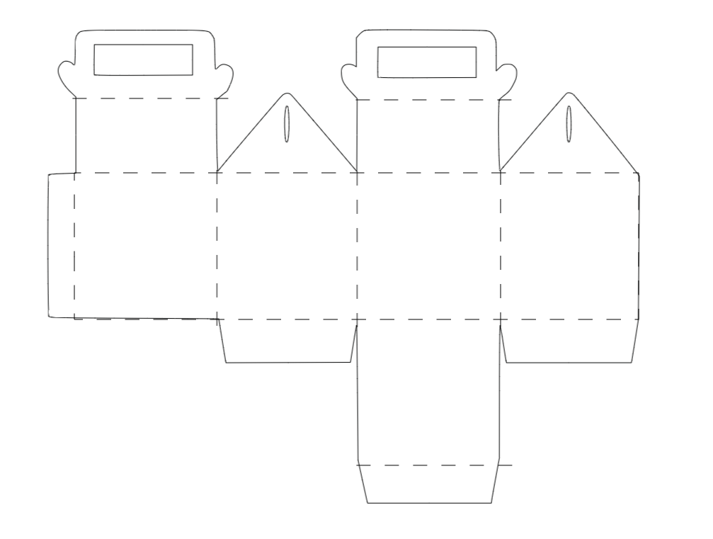 Detail Gable Box Template Nomer 13
