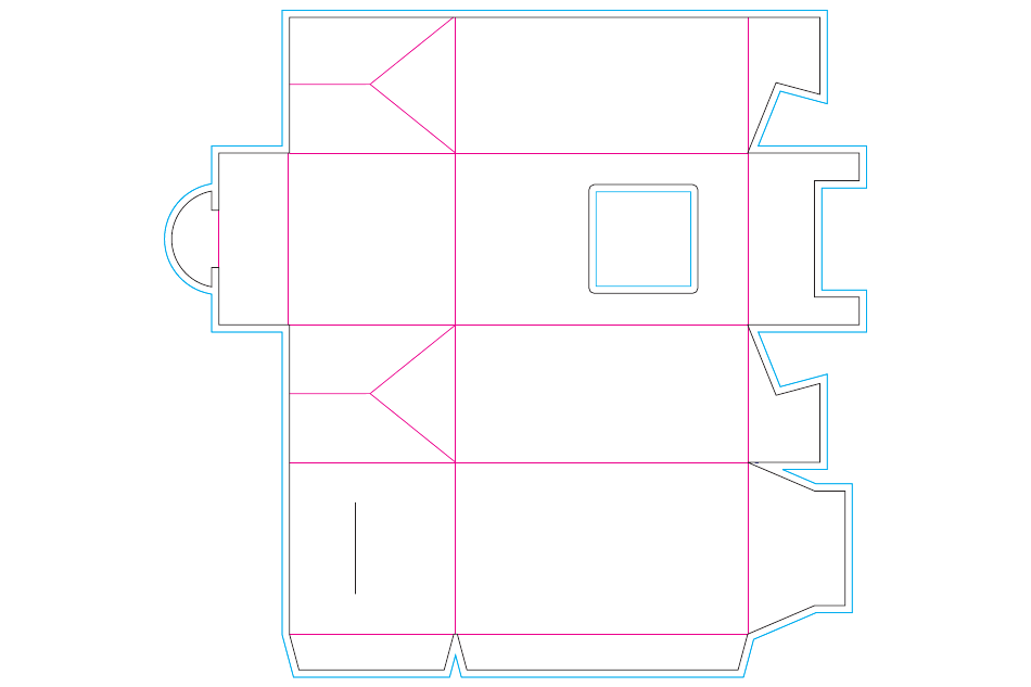 Detail Gable Box Template Nomer 27