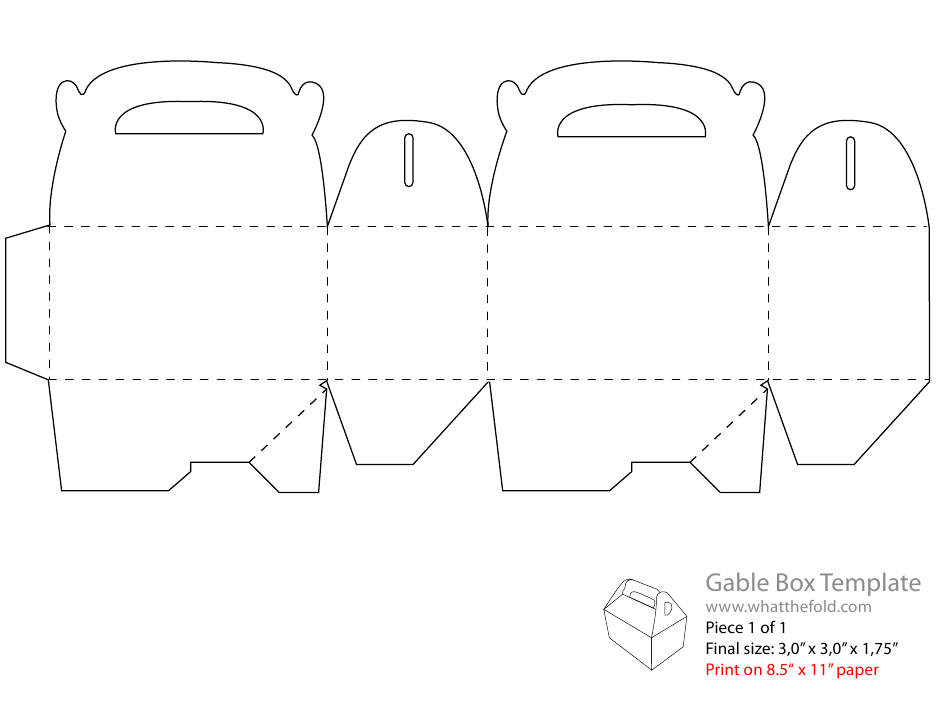 Detail Gable Box Template Nomer 4