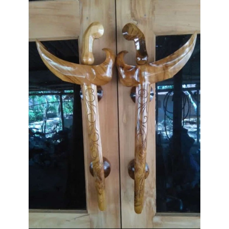 Detail Gagang Pintu Dari Kayu Nomer 4