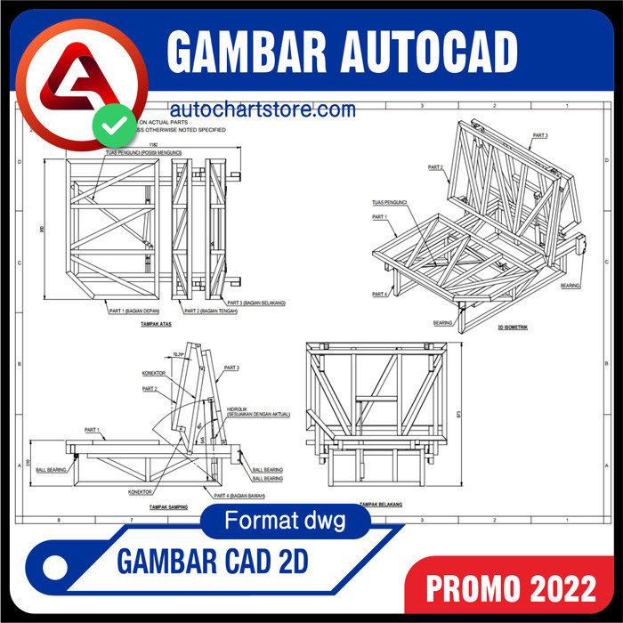 Detail Gambar 2d Untuk Autocad Nomer 38