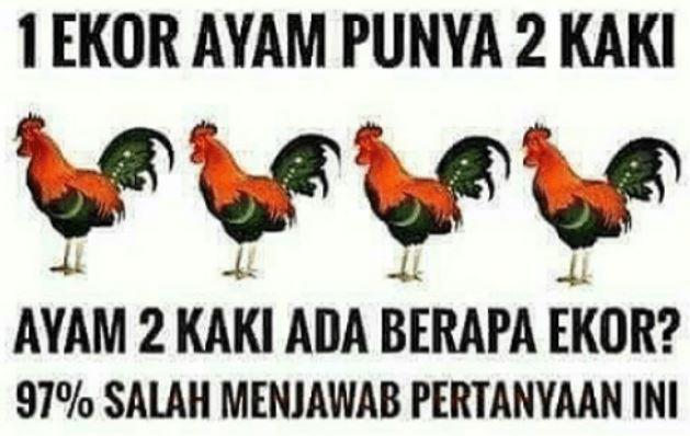 Detail Gambar 5 Ekor Ayam Untuk Membuat Soal Nomer 3