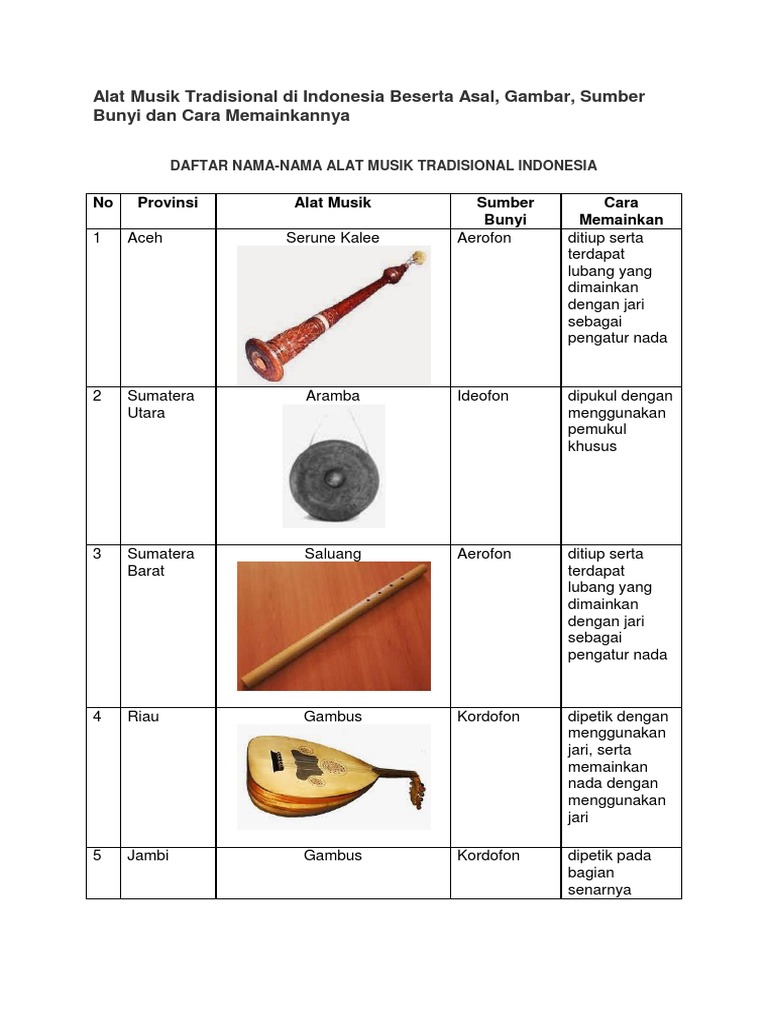 Detail Gambar Alat Musik Tradisional Dan Cara Memainkannya Nomer 16