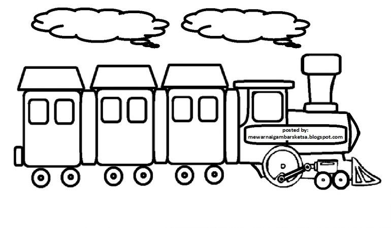 Gambar Alat Transportasi Hitam Putih Untuk Diwarnai - KibrisPDR