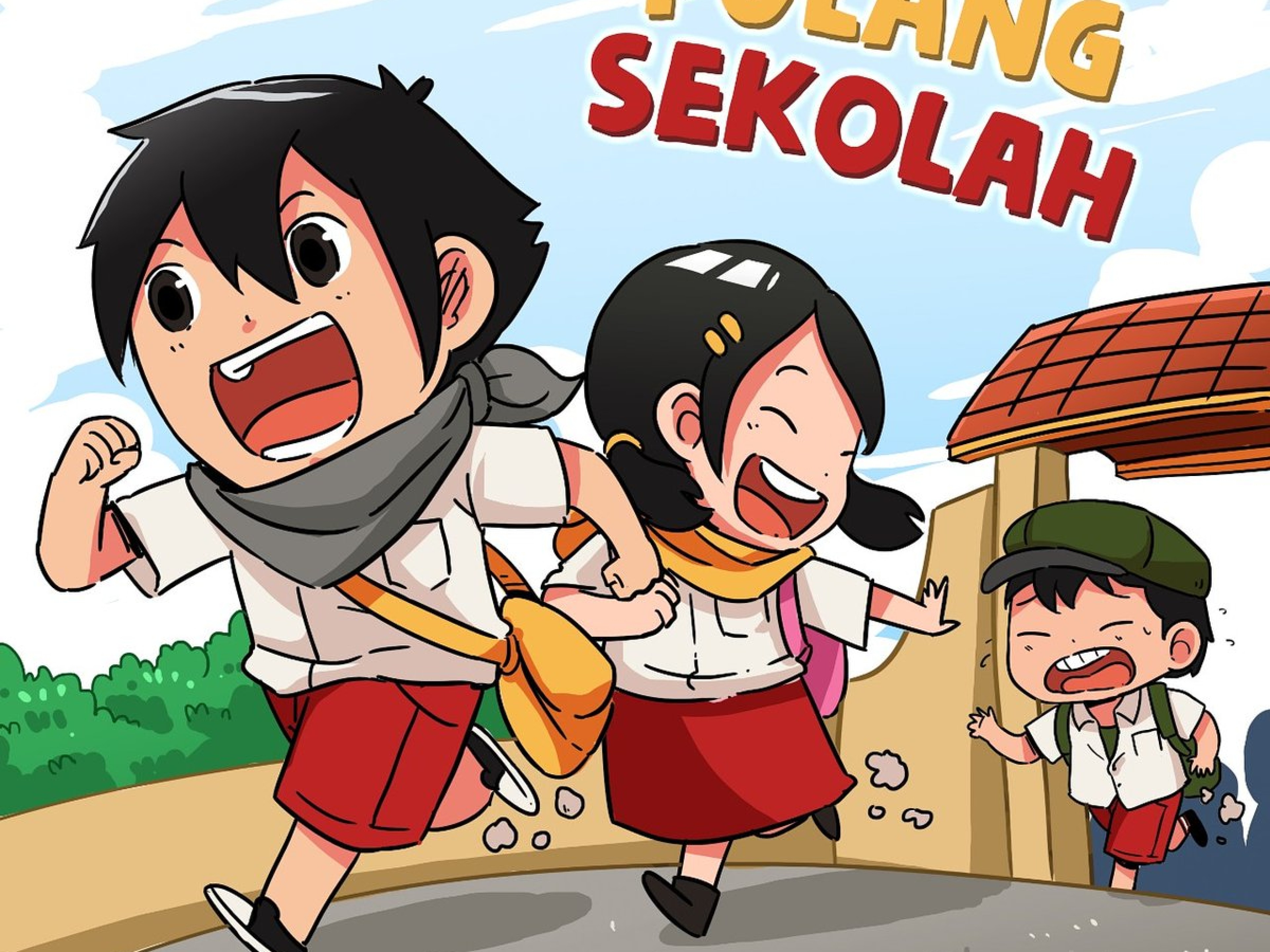 Gambar Anak Pulang Sekolah Kartun - KibrisPDR