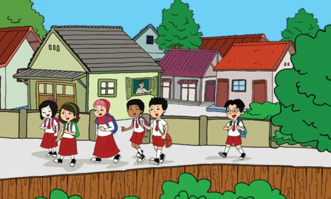 Detail Gambar Anak Pulang Sekolah Kartun Nomer 10