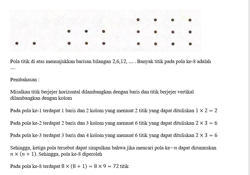 Detail Gambar Angka 2 Titik Titik Berjejer Nomer 4