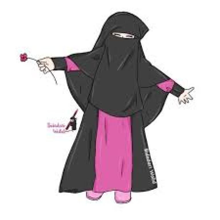 Detail Gambar Animasi Muslimah Cantik Gambar Animasi Muslimah Bercadar Nomer 12
