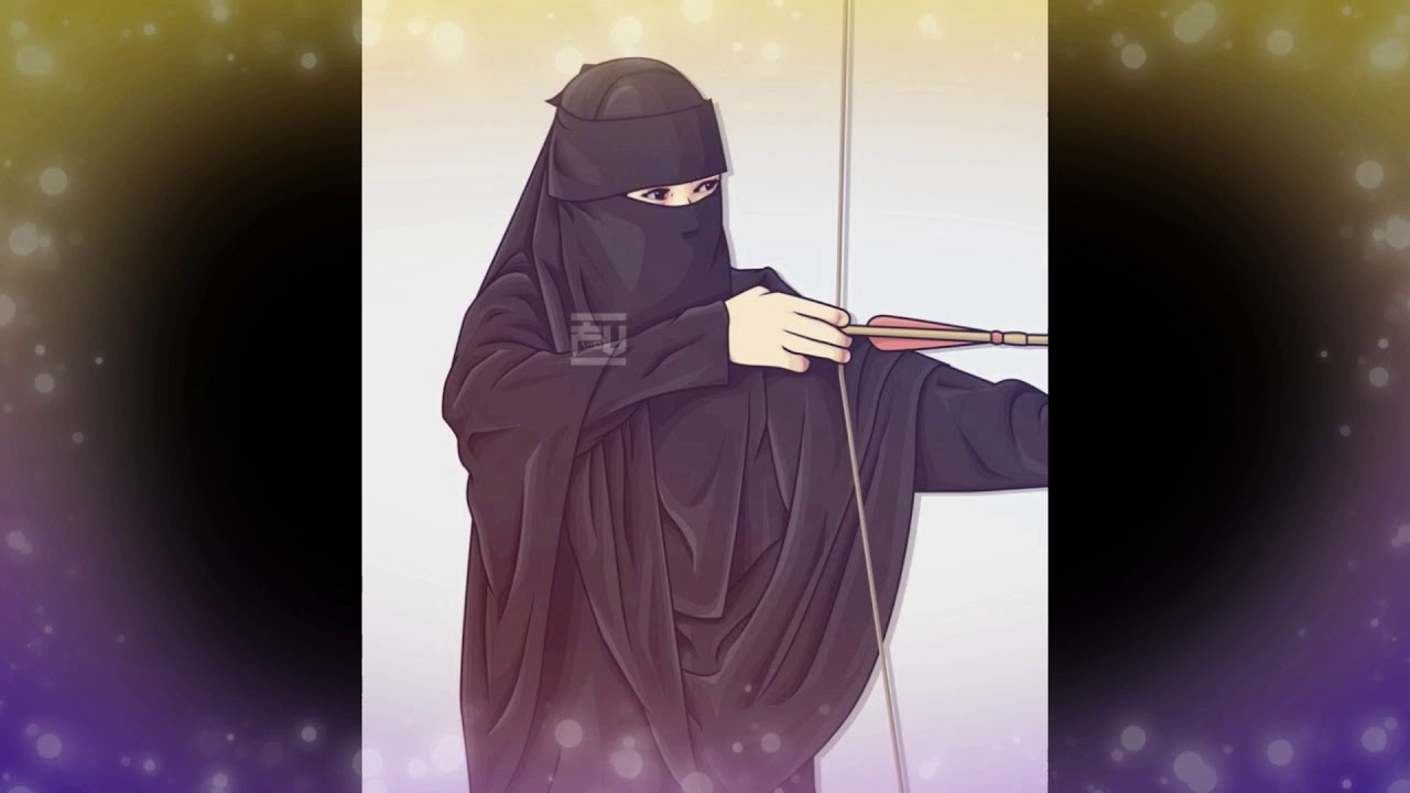 Detail Gambar Animasi Muslimah Cantik Gambar Animasi Muslimah Bercadar