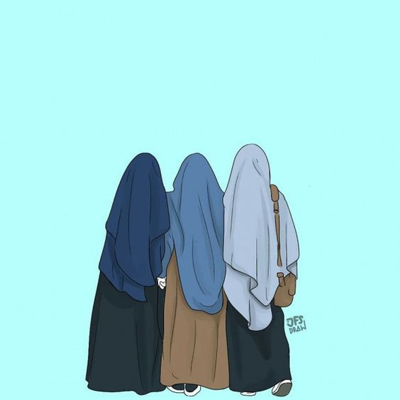 Detail Gambar Animasi Muslimah Cantik Gambar Animasi Muslimah Bercadar Nomer 8