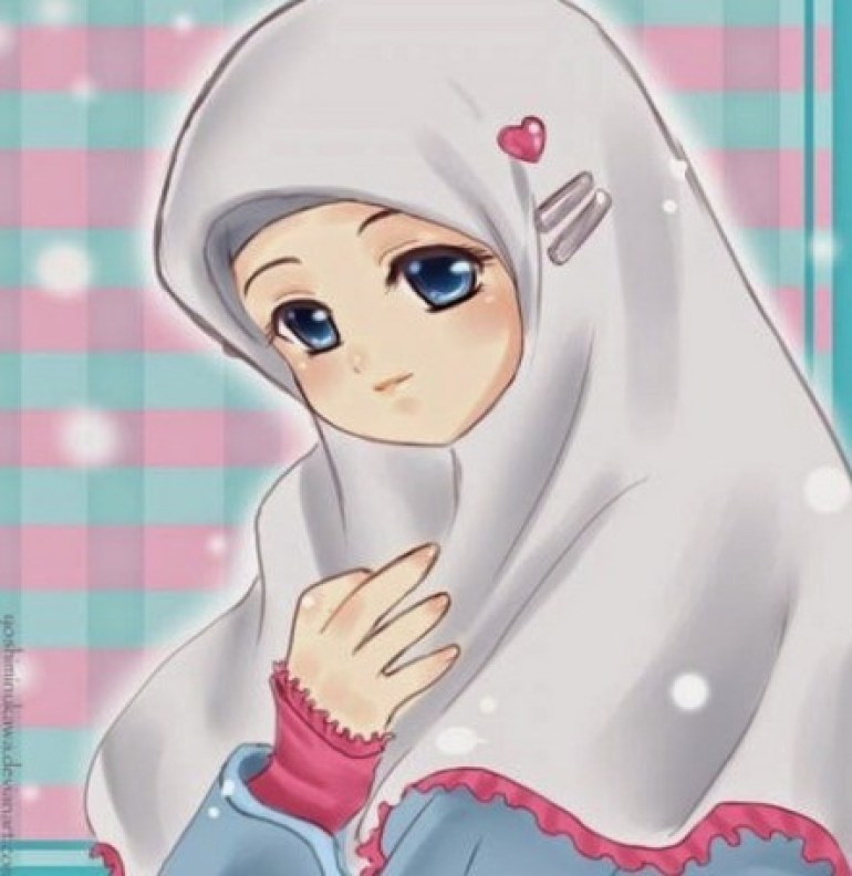 Detail Gambar Animasi Muslimah Cantik Gambar Animasi Muslimah Pelajar Nomer 6
