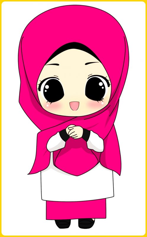 Detail Gambar Animasi Muslimah Lucu Nomer 8