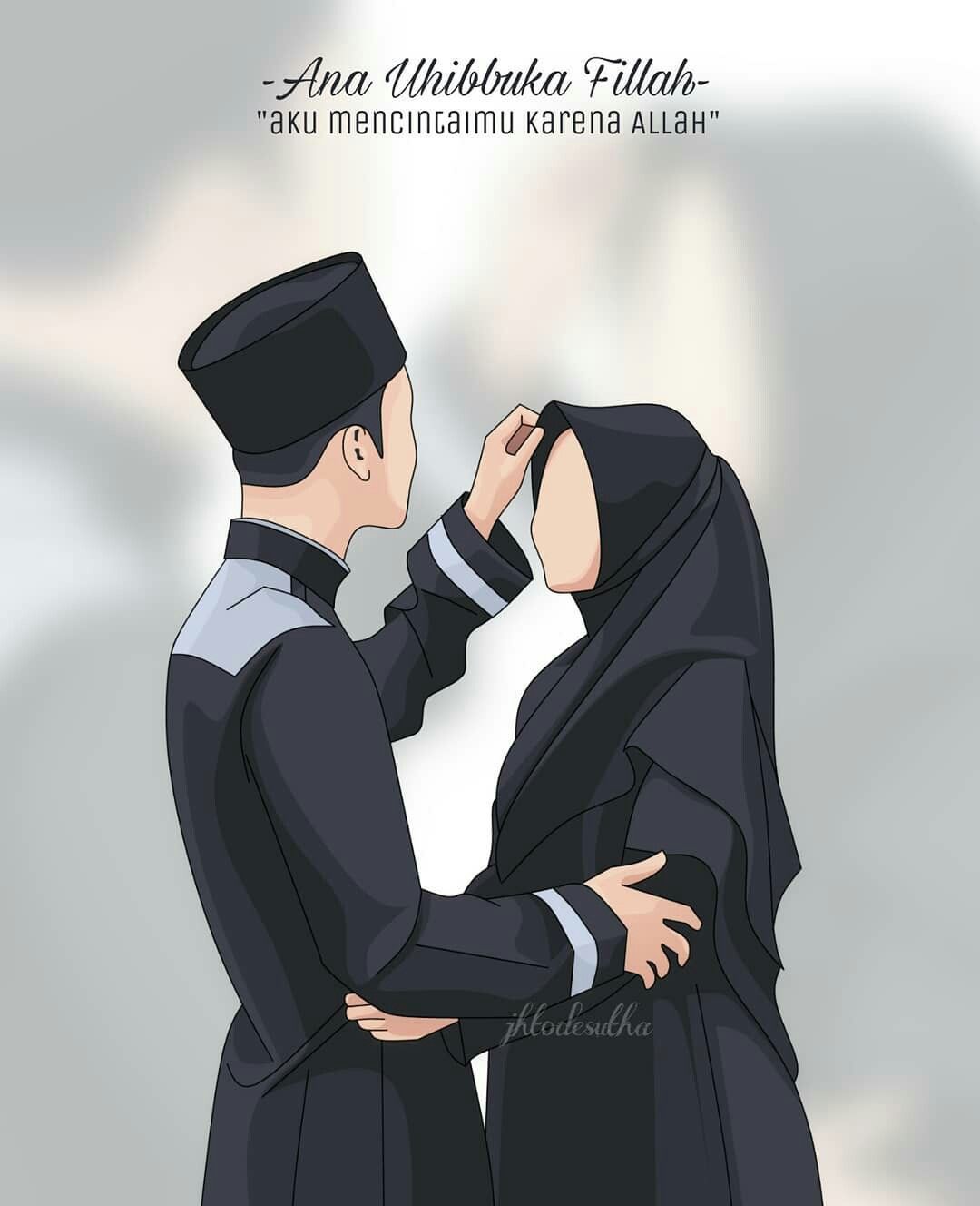 Detail Gambar Animasi Pasangan Muslim Nomer 10