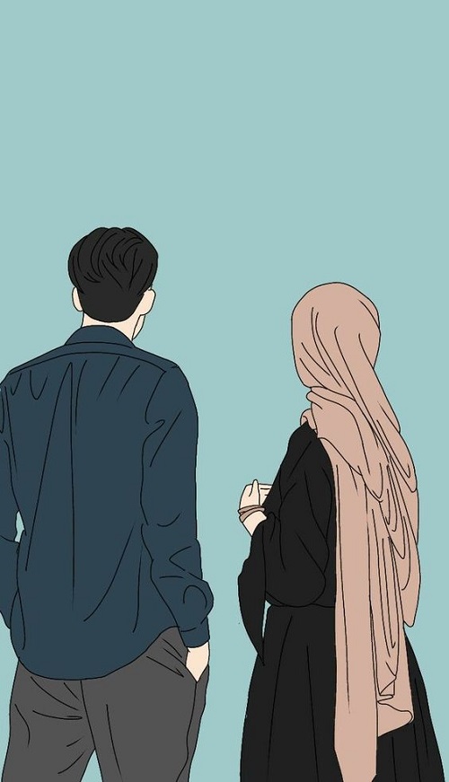 Detail Gambar Animasi Pasangan Muslim Nomer 18