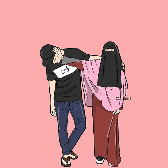 Detail Gambar Animasi Pasangan Muslim Nomer 21
