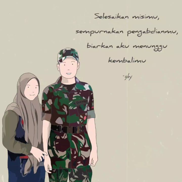 Gambar Animasi Pasangan Tni Dan Muslimah - KibrisPDR