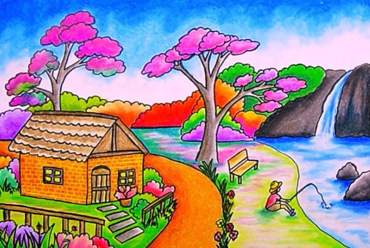Detail Gambar Animasi Pemandangan Desa Nomer 21