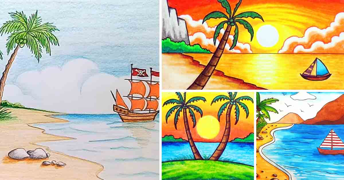 Detail Gambar Animasi Pemandangan Pantai Nomer 32