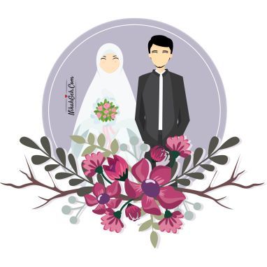 Detail Gambar Animasi Pengantin Muslimah Nomer 17