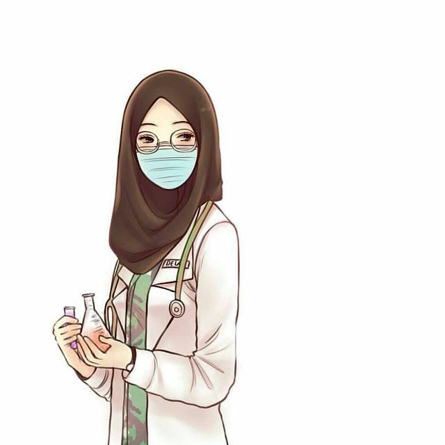 Gambar Animasi Perawat Berhijab - KibrisPDR