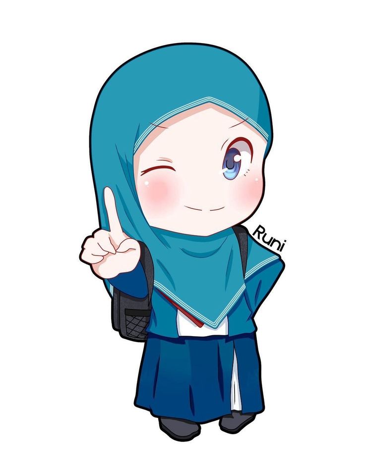 Detail Gambar Animasi Perempuan Hijab Nomer 32