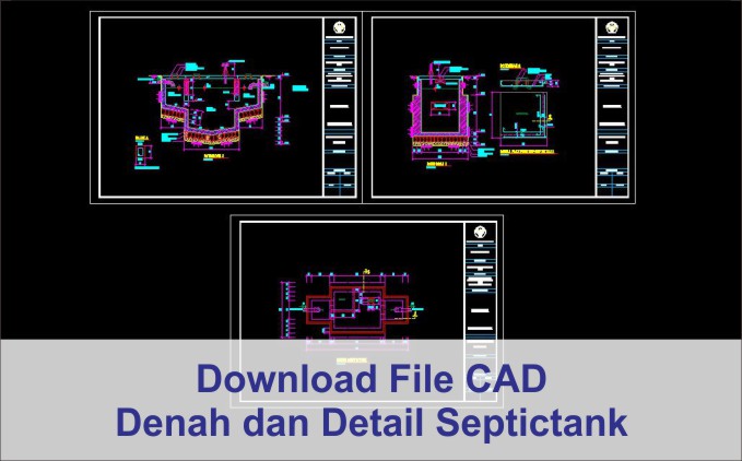 Detail Gambar Auto Cad Untuk Detail Septic Tank Nomer 21