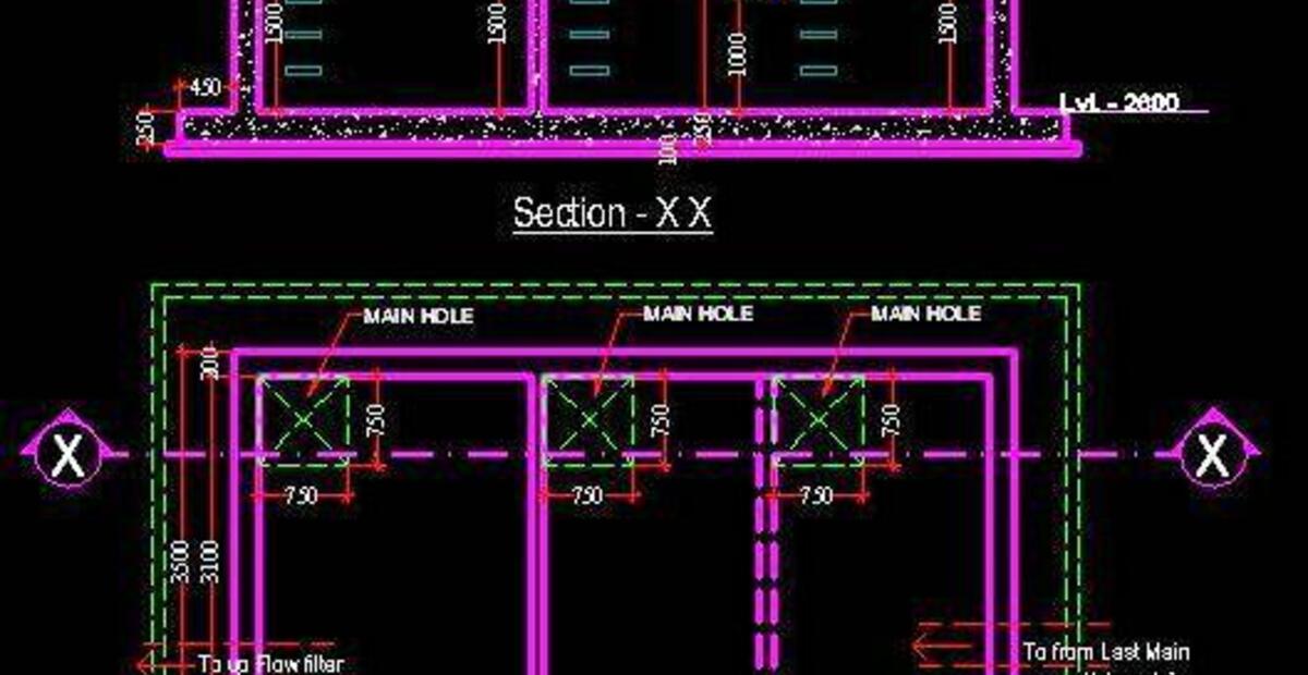 Detail Gambar Auto Cad Untuk Detail Septic Tank Nomer 27