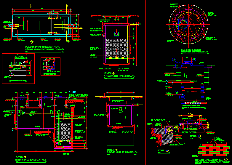 Detail Gambar Auto Cad Untuk Detail Septic Tank Nomer 4