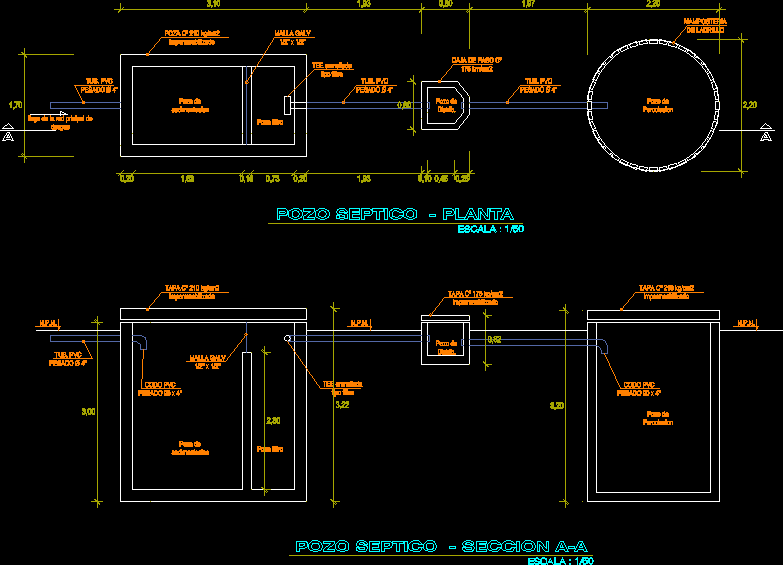 Detail Gambar Auto Cad Untuk Detail Septic Tank Nomer 36