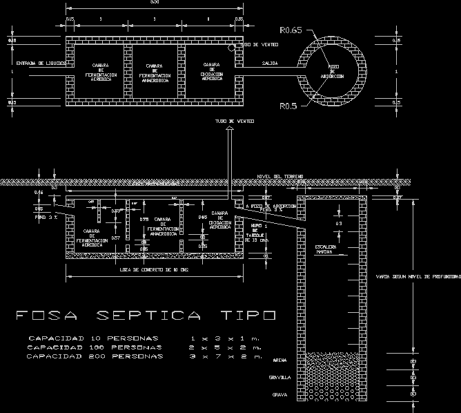 Detail Gambar Auto Cad Untuk Detail Septic Tank Nomer 5