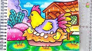 Detail Gambar Ayam Untuk Mewarna Nomer 17