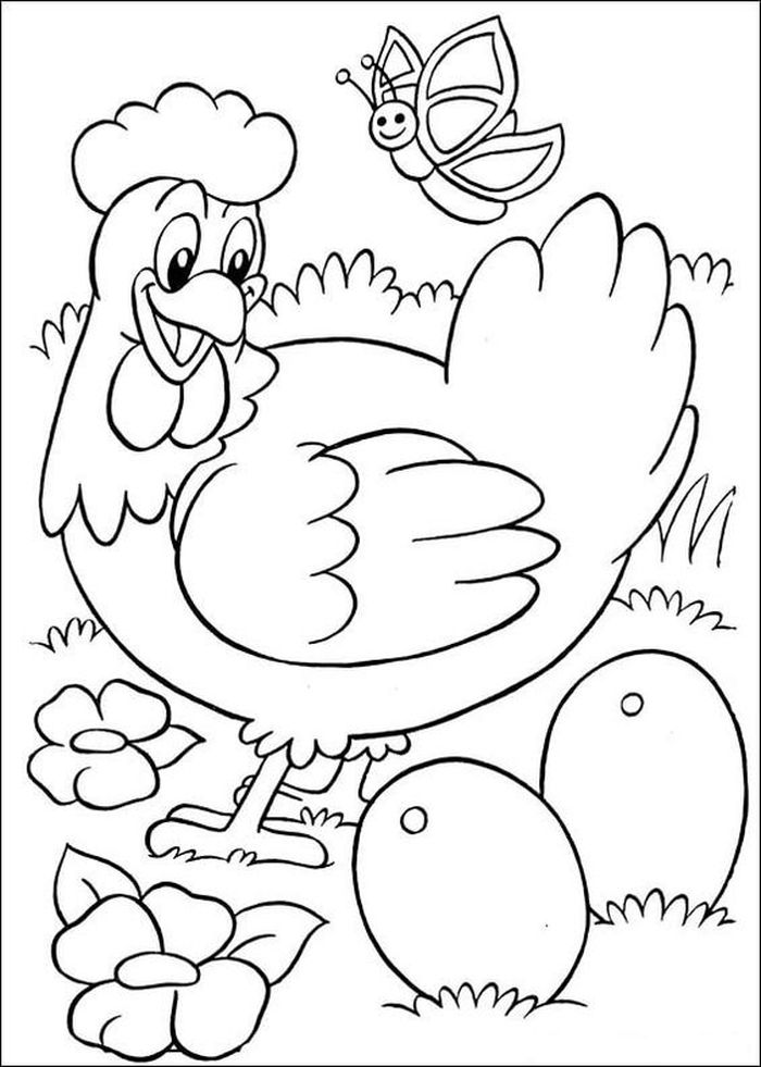 Detail Gambar Ayam Untuk Mewarna Nomer 22