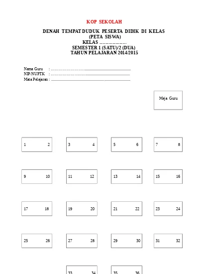 Detail Gambar Bangku Untuk Denah Kelas Nomer 4