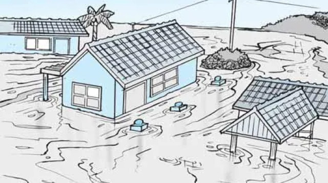 Detail Gambar Banjir Untuk Diwarnai Nomer 10