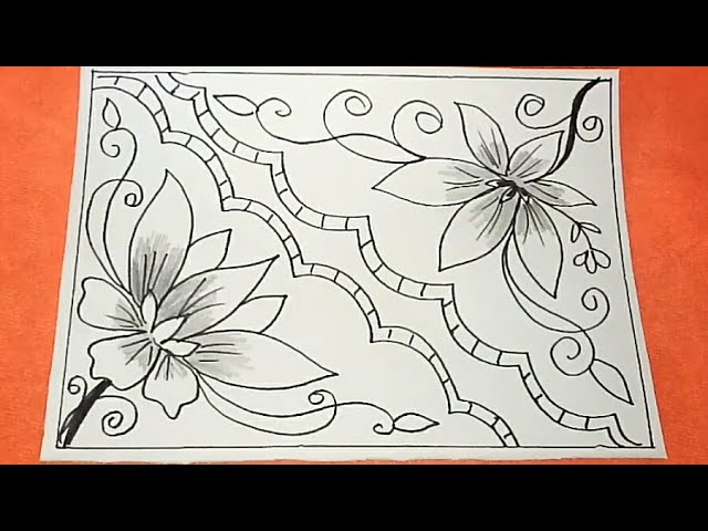 Detail Gambar Batik Bunga Untuk Diwarnai Nomer 30