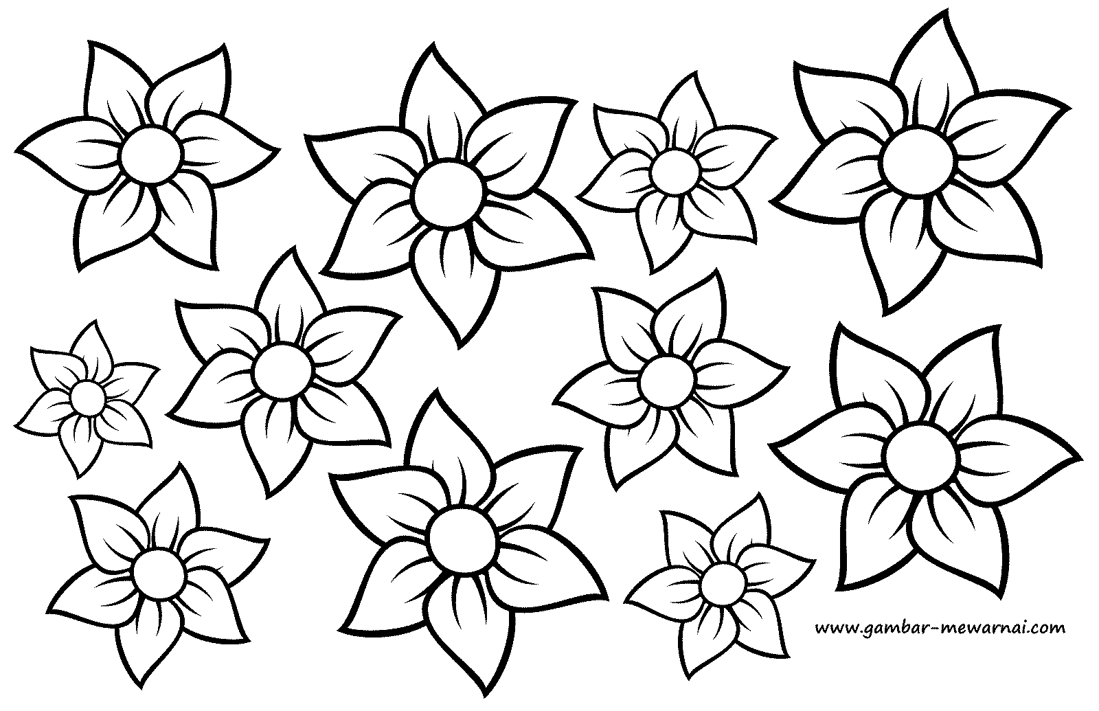 Detail Gambar Batik Bunga Untuk Mewarnai Nomer 26