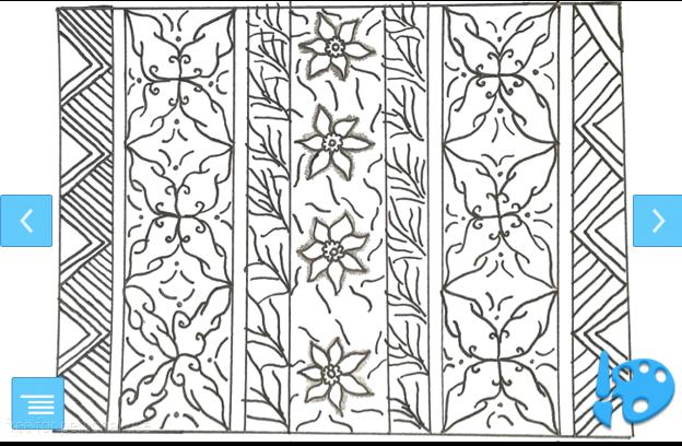 Detail Gambar Batik Bunga Untuk Mewarnai Nomer 44