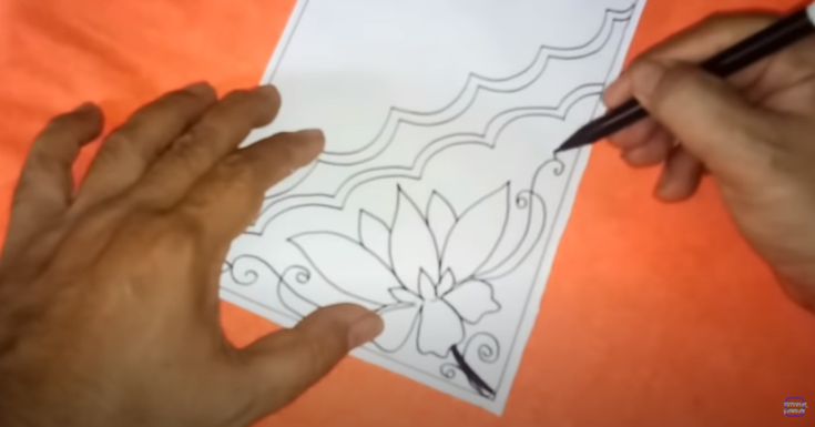 Detail Gambar Batik Bunga Yang Mudah Digambar Di Buku Gambar Nomer 18