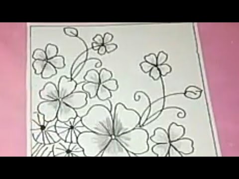 Detail Gambar Batik Bunga Yang Mudah Digambar Di Buku Gambar Nomer 4