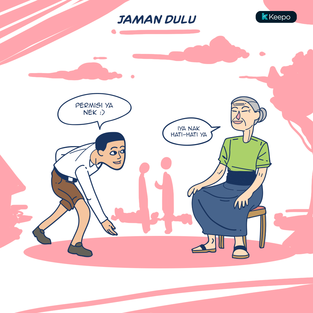 Detail Gambar Berjalan Di Hadapan Orang Tua Nomer 2