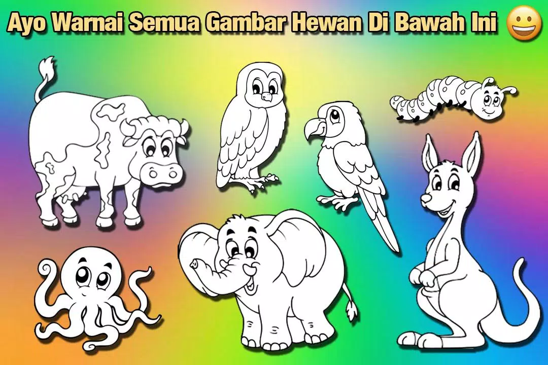 Detail Gambar Binatang Untuk Di Warnai Nomer 26