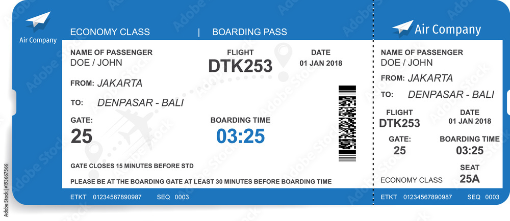 Detail Gambar Boarding Pass Nomer 25