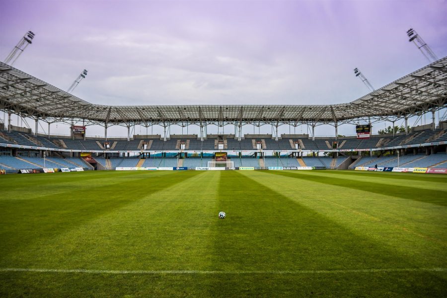 Detail Gambar Bola Di Lapangan Stadion Nomer 4