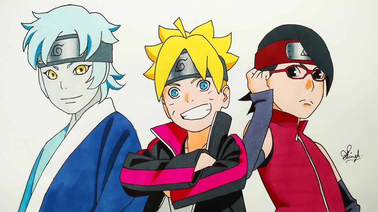 Detail Gambar Boruto Sarada Misuki Nomer 3