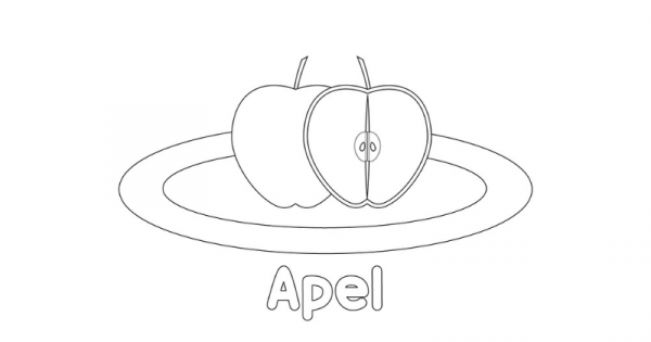 Detail Gambar Buah Apel Untuk Diwarnai Nomer 21